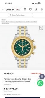 Versace Fornax Chronograph Green dial - Image 2