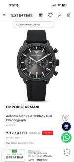 Emporio Armani Black Multifunctional Chronograph - Image 2
