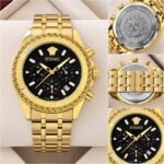 Versace Fornax Chronograph Black Multifunctional Dial - Image 4