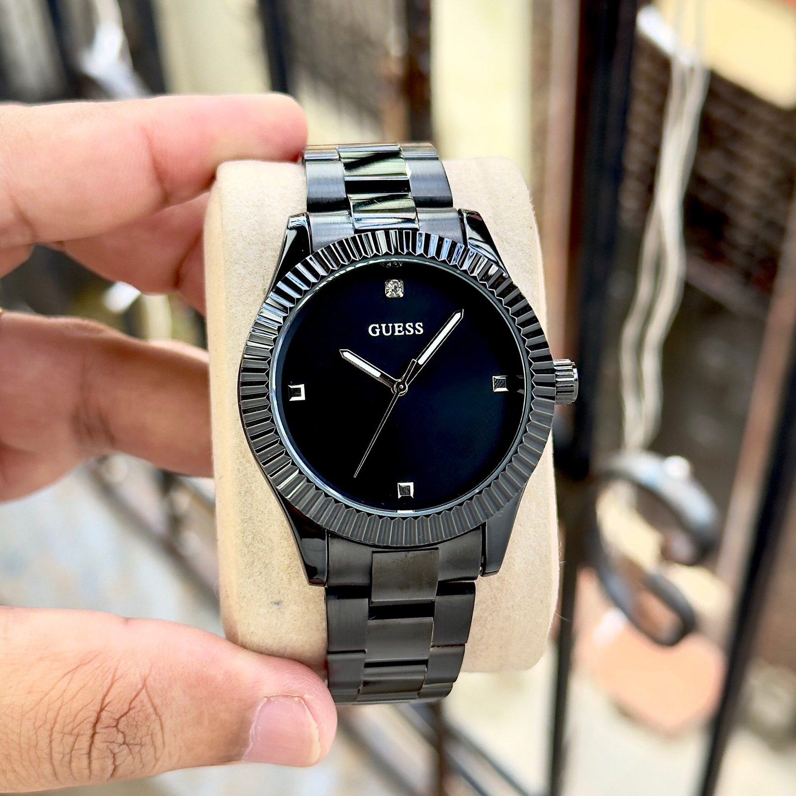 WhatsApp Image 2026-09-16 at 8.34.39 PM Guess Black Monochrome Quartz - Image 1