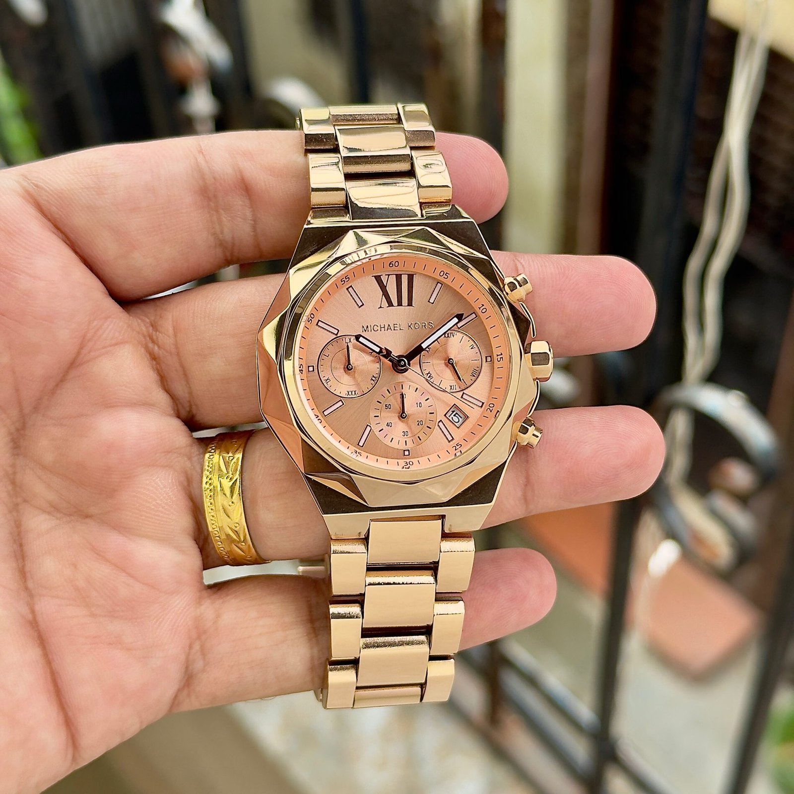 WhatsApp Image 2026-09-16 at 8.36.44 PM (1) Michael Kors Raquel Rose Gold Tone Dial - Image 1