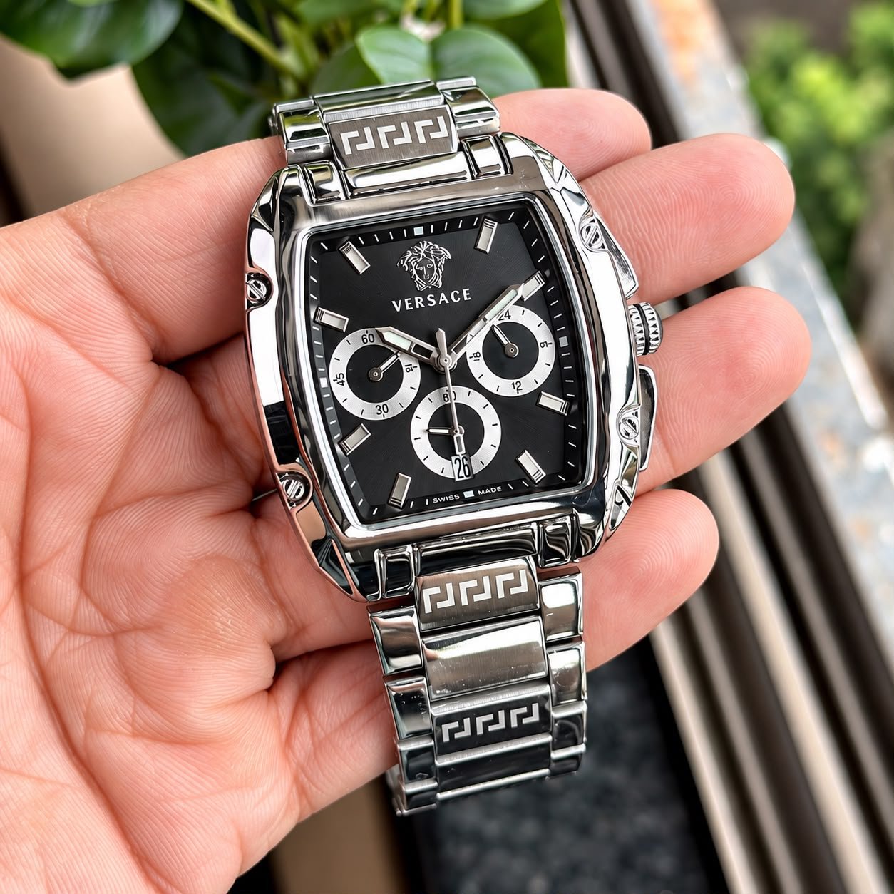 WhatsApp Image 2026-09-17 at 1.10.41 AM (1) Versace Dominus Chronograph Black Dial - Image 1