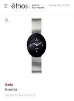 Rado Silver Black Dial Quartz - Image 4