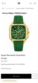 Tommy Hilfiger Herald 41MM Green Dial Chronograph - Image 2