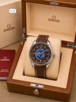 Omega Seamaster Brown Blue Analog Dial - Image 2