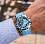 Jacob & Co Epic X Silver Case Blue Quartz