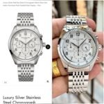 Patek Philippe 42MM White Silver Dial Chronograph - Image 2