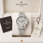 Patek Philippe 42MM White Silver Dial Chronograph - Image 3