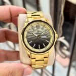 Rolex Day-Date Gold Signature Black Textured Dial