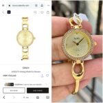 Coach Park Gold Tone Champagne Sunray Dial - Image 3
