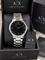 Armani Exchange Silver Black Dial - Image 3
