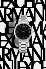 Armani Exchange Silver Black Dial - Image 4