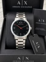 Armani Exchange Silver Black Dial - Image 5