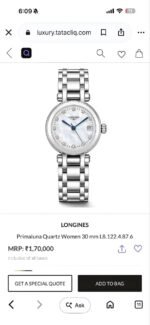Longines PrimaLuna Silver White Dial - Image 3