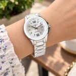 Longines White & Silver Ceramic Dial