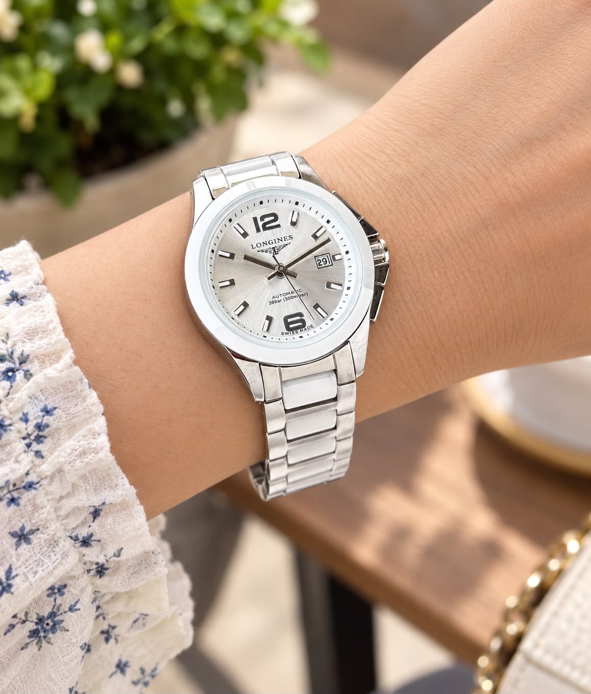 WhatsApp Image 2026-09-18 at 2.39.08 AM Longines White & Silver Ceramic Dial - Image 1