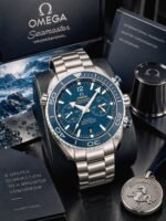 Omega Seamaster Planet Ocean Blue Dial Chronograph - Image 3