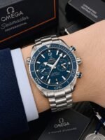 Omega Seamaster Planet Ocean Blue Dial Chronograph