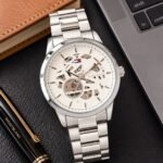 Tommy Hilfiger Automatic White Skeleton Dial