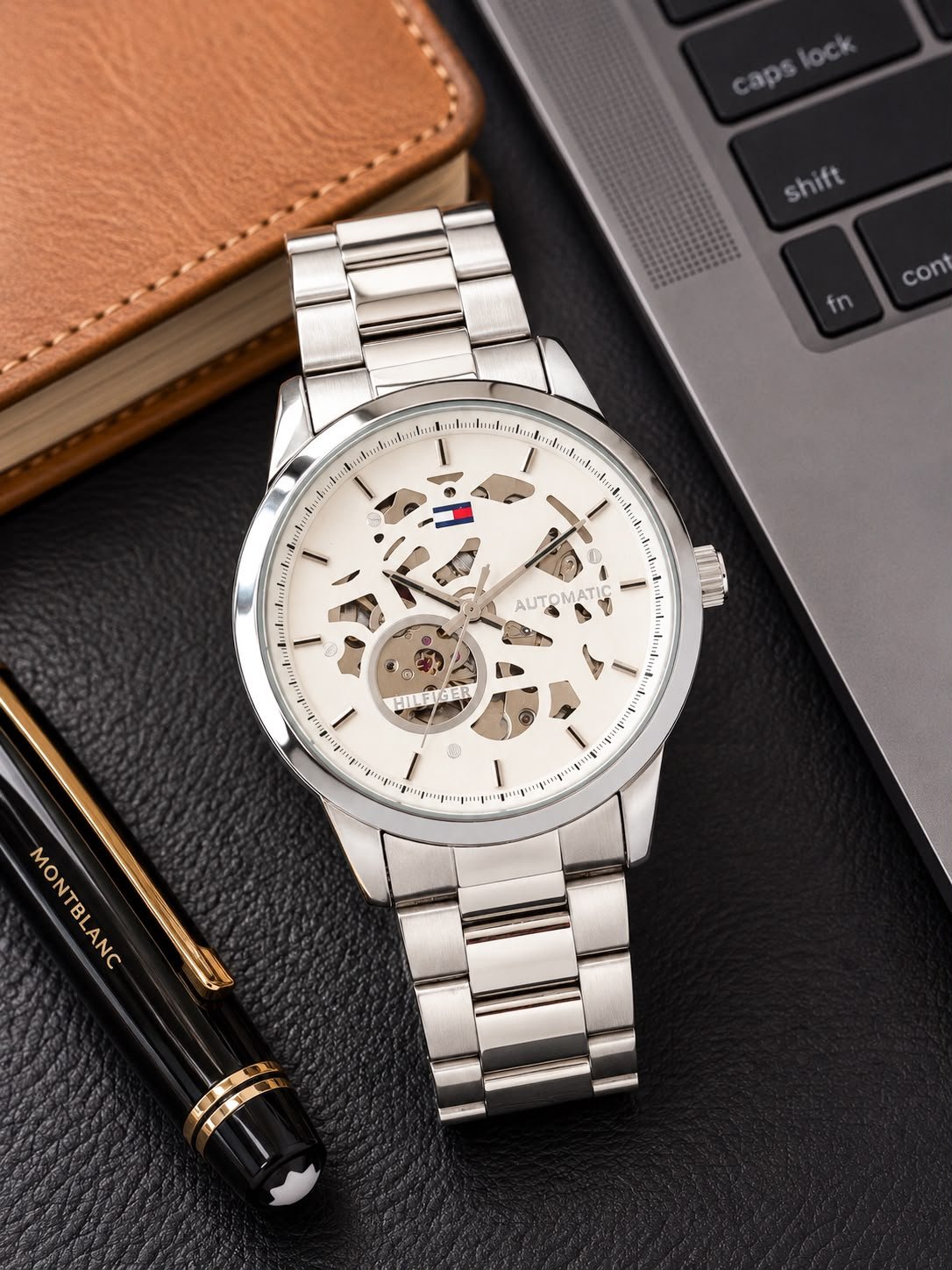 WhatsApp Image 2026-09-22 at 1.48.29 AM Tommy Hilfiger Automatic White Skeleton Dial - Image 1