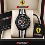 Scuderia Ferrari Black Red and white textured DialChronograph - Image 2