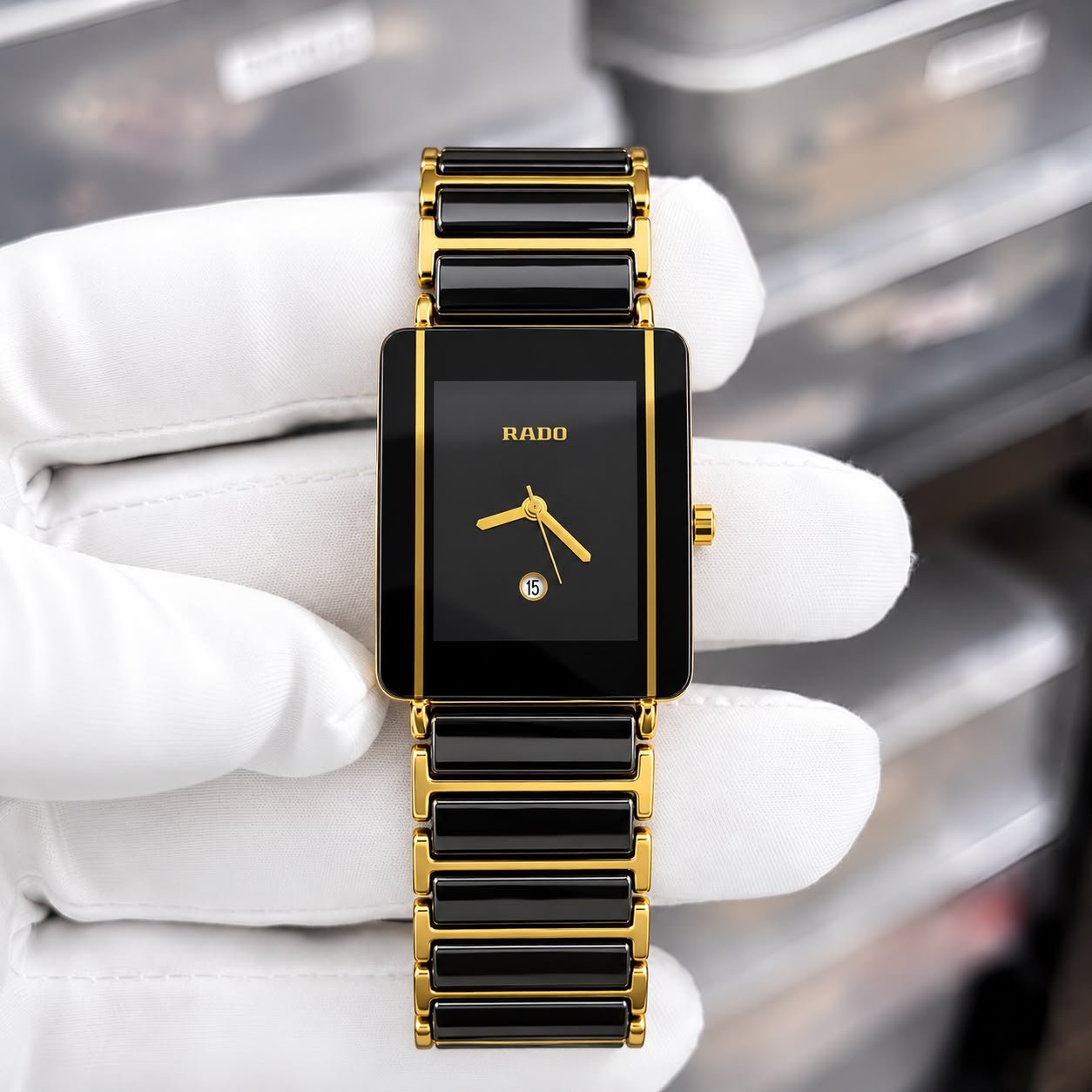 WhatsApp Image 2026-09-22 at 1.50.44 AM Rado Jubilé Black Gold Sunray Dial - Image 1