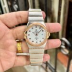 Omega Constellation Two-Tone White Pearlescent Dial