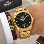 Tissot Couturier Day-Date Golden Black Dial - Image 3