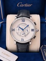 Cartier White Dial Skeleton Chronograph - Image 2