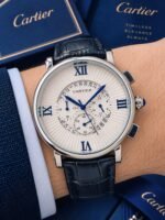 Cartier White Dial Skeleton Chronograph - Image 5
