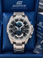 Casio Edifice EFR-540 Blue Black Dial Chrono - Image 3