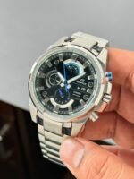 Casio Edifice EFR-540 Blue Black Dial Chrono - Image 4