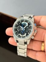 Casio Edifice EFR-540 Blue Black Dial Chrono - Image 5