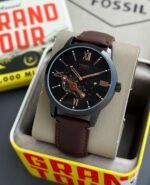 Fossil Bold Skeleton Black Automatic
