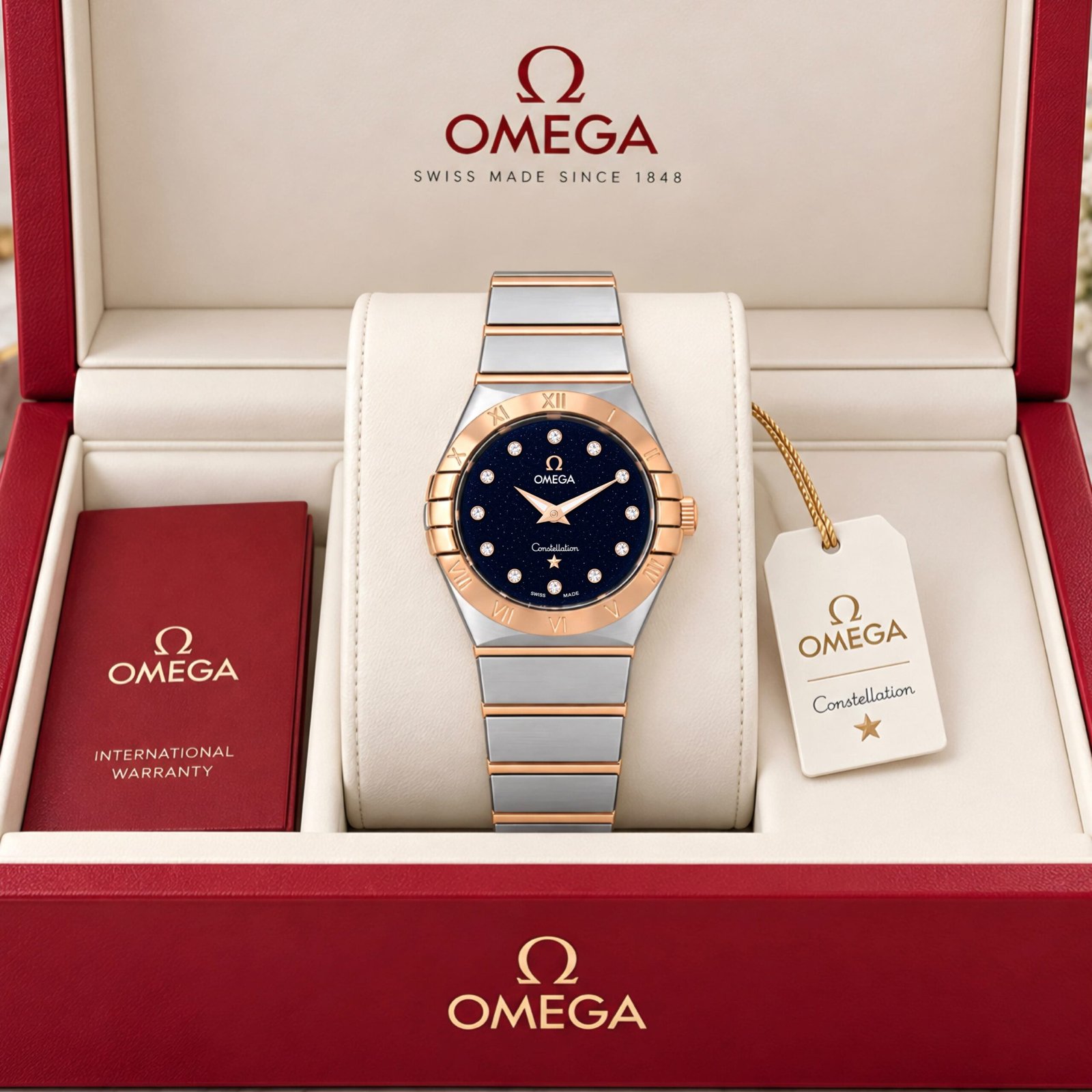 WhatsApp Image 2026-09-23 at 1.19.38 AM Omega Constellation Two-Tone Black Diamond Dial - Image 1