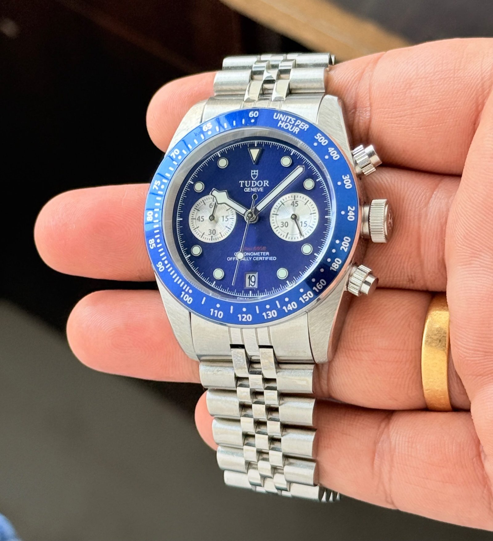 WhatsApp Image 2026-09-23 at 10.25.28 AM (1) Tudor Black Bay Blue Dial Chrono - Image 1
