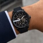 Armani Exchange Hampton Black Automatic