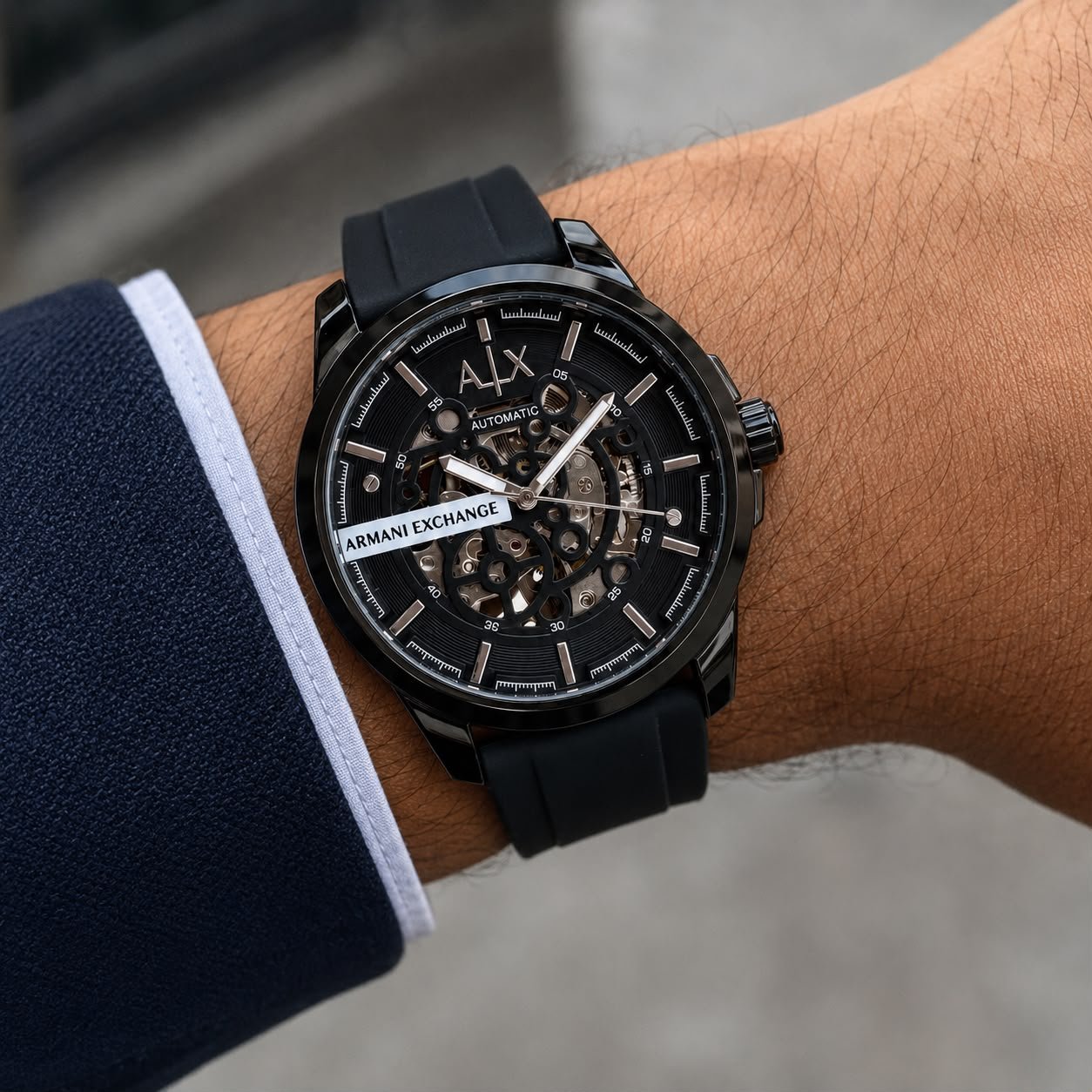 WhatsApp Image 2026-09-25 at 11.51.47 PM (1) Armani Exchange Hampton Black Automatic - Image 1