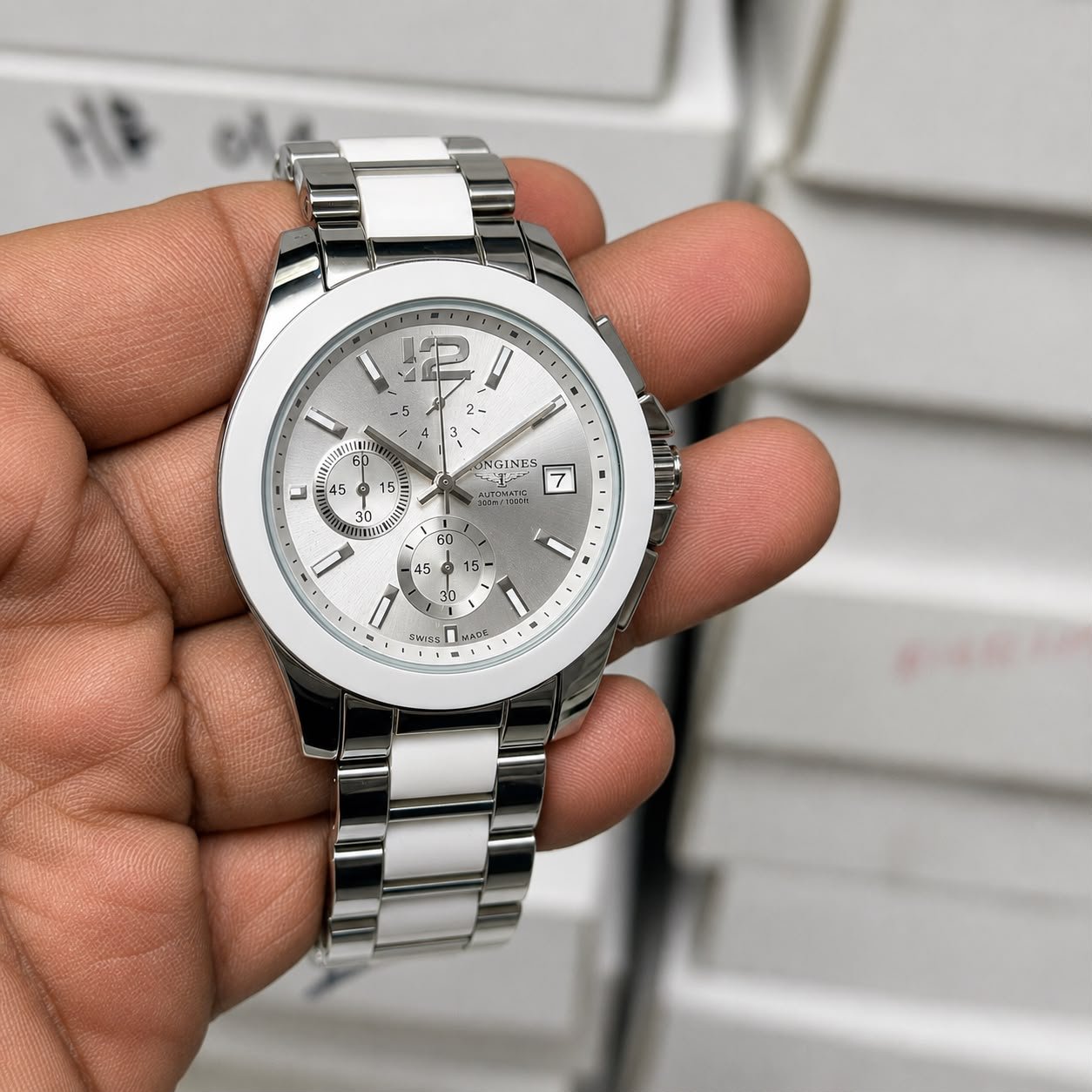 WhatsApp Image 2026-09-25 at 11.52.30 PM Longines Ceramic White Dial - Image 1