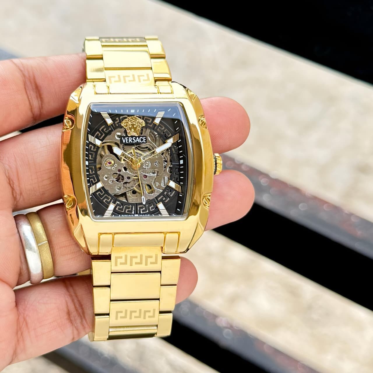 WhatsApp Image 2026-09-25 at 11.53.15 PM (1) Versace Dominus Automatic skeleton Dial - Image 1