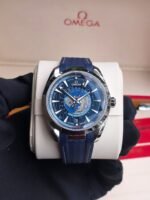 Omega Aqua Terra Worldtimer Blue Automatic