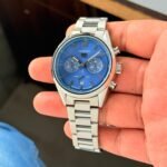 Tag Heuer Silver Blue Dial Chrono