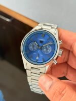 Tag Heuer Silver Blue Dial Chrono - Image 8