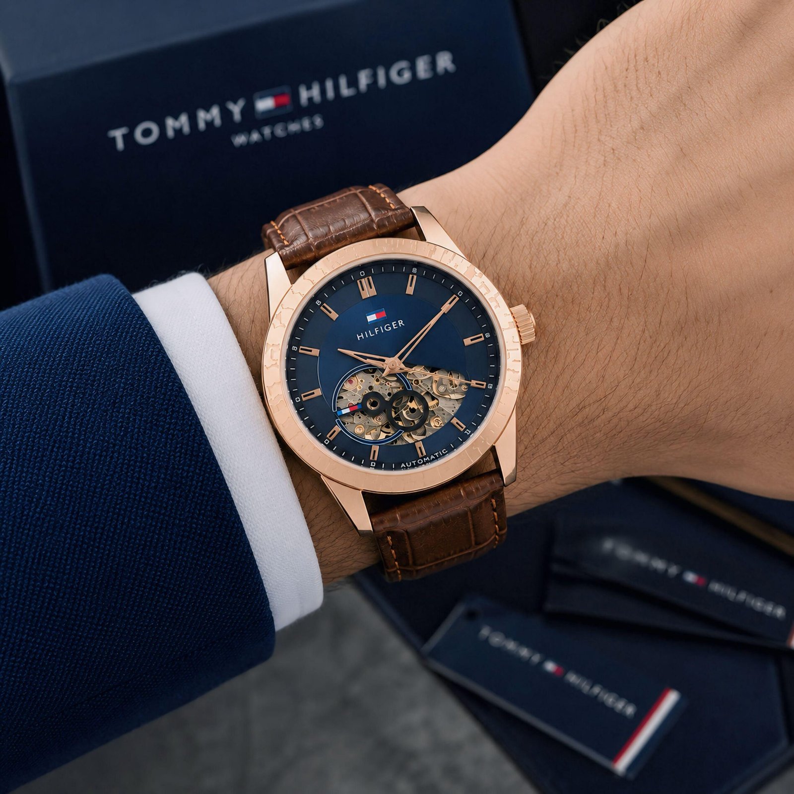 WhatsApp Image 2026-09-25 at 11.59.24 PM Tommy Hilfiger Baker Blue Automatic - Image 1
