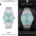 Movado Slim Bold Blue Dial - Image 2