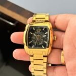 Versace Dominus Automatic Black skeleton dial