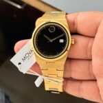 Movado Slim Quest Black Dial