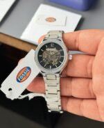 Fossil Eevie Skeleton Silver Tone Automatic - Image 3