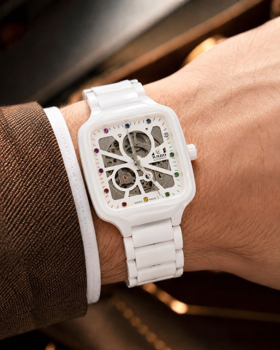 WhatsApp Image 2026-09-26 at 12.05.04 AM Rado White Ceramic Open Heart Automatic - Image 1