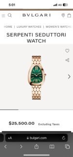 Bvlgari Serpenti Slim Malachite Dial - Image 2